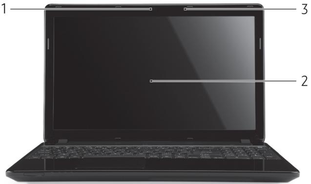 PACKARD BELL TV44HCG-B9606G75MNWB - VUE supérieure - affichage - 1