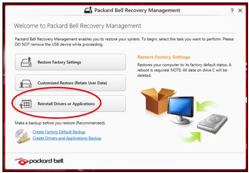 PACKARD BELL TV44HCG-B9606G75MNWB - Neuinstallation von Treibern und Applikationen - 1