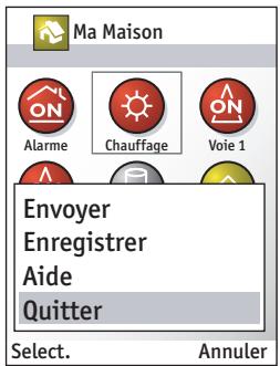 DELTA DORE TYDOM - Quitter l'application - 1