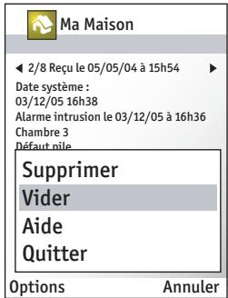 DELTA DORE TYDOM - Vider la boîte de message - 3