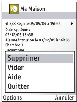 DELTA DORE TYDOM - Vider la boîte de message - 2