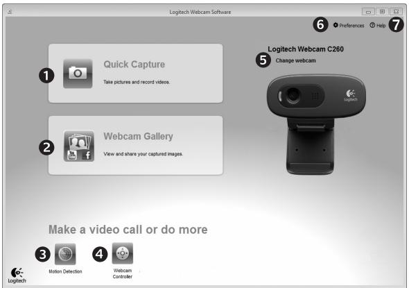 LOGITECH C270 - De Logitech-webcamsoftware begrijpen - 1