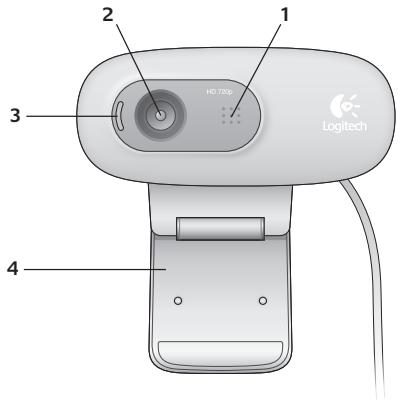 LOGITECH C270 - Regolazione ottimale della webcam durante una videochiamata - 4