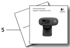 LOGITECH C270 - Finjustering af webkameraet under en videosamtale - 5