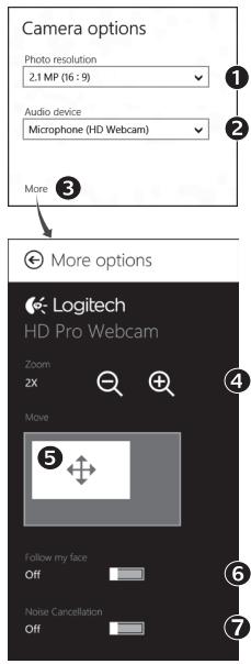 LOGITECH C270 - Kameran asetusten saatäminen - 1