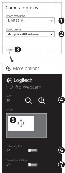 LOGITECH C270 - Ajustar as definições da-camera - 1
