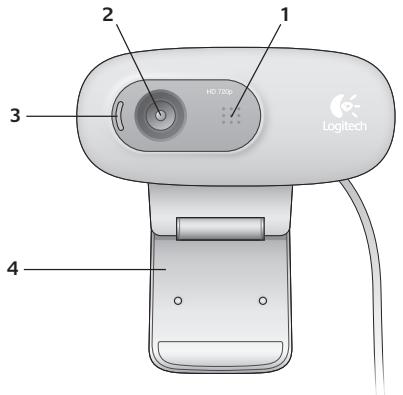 LOGITECH C270 - Personnalisation de votre webcam lors d'un appel video - 4