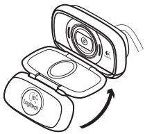 LOGITECH C615 - Replier la caméra pour la ranger ou pour les déplacements - 2