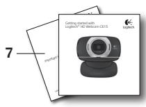LOGITECH C615 - Finjustera webbkameran under ett videosamtal - 7