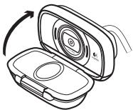 LOGITECH C615 - Replier la caméra pour la ranger ou pour les déplacements - 3