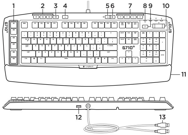 LOGITECH G710 S MECHANICAL GAMING KEYBOARD - Panorama del prodotto - 1