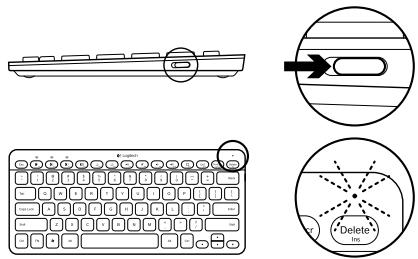 LOGITECH K810 BLUETOOTH ILLUMINATED KEYBOARD - Caricamento della batteria - 1