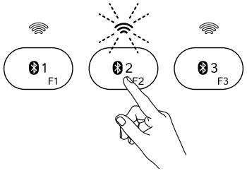 LOGITECH K811 BLUETOOTH EASY SWITCH - Basculer d'un dispositif Apple couplé à l'autre - 2