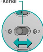 LOGITECH T631 - Velg Bluetooth-kanal - 1