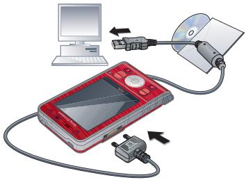 SONY ERICSSON W910 - Pour utiliser le mode de transfert de média ou de stockage de masse - 1