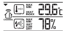 GEONAUTE STATION METEO WS900 - Affichages des températures/hygrométries - 2