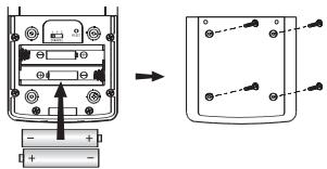 GEONAUTE WS700 HOME - Installation des piles dans le capteur distant et selection du canal - 1