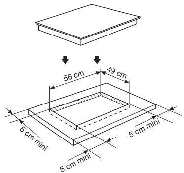 ROSIERES RPIB73 - Avant encastrement: - 1