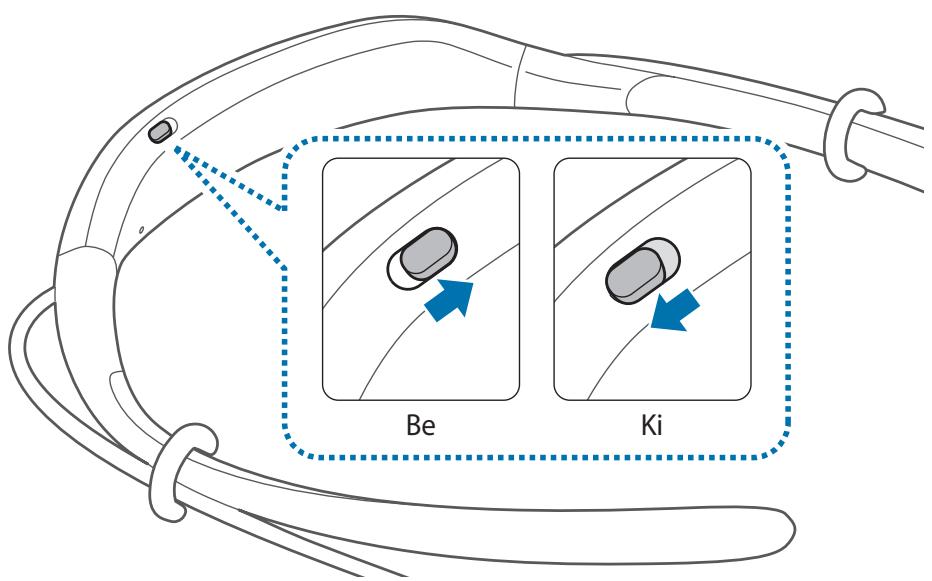 SAMSUNG LEVEL U BLUETOOTH HEADSET - A fulhallgató be- és kikapcsolása - 1