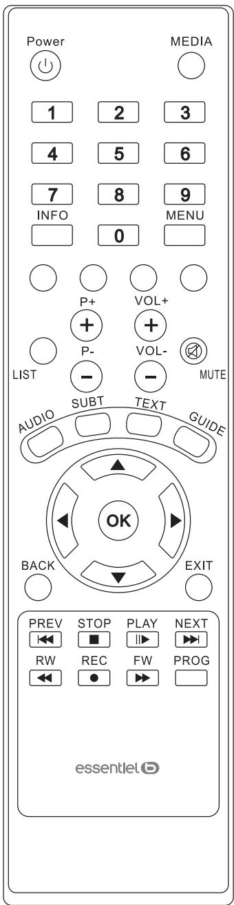 ESSENTIELB MAGICREADY NOMADE HD TNTSAT - - UTILISATION DE LA TÉLECOMMANDE - 1