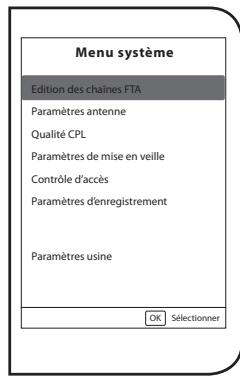 ESSENTIELB MAGICREADY NOMADE HD TNTSAT - Menu système - 1