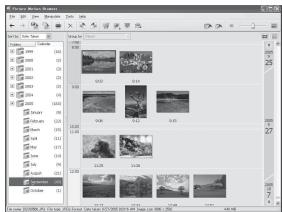 SONY ALPHA 100 - Schermata di visualizzazione per ora - 1