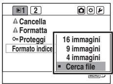SONY ALPHA 100 - Visualizzare le opzioni con sul dispositorio di controllo. - 1