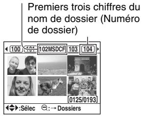 SONY ALPHA 100 - En mode planche index (Explorateur de fichiers) - 1