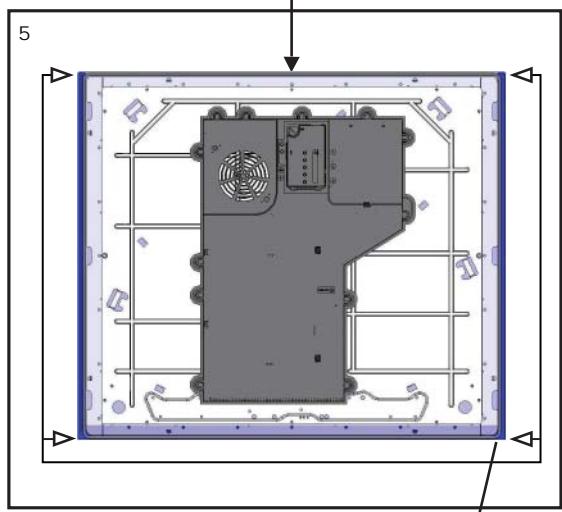 SCHOLTES TIX 644 BE - Installatie van de veiligheid afstandsring - 5