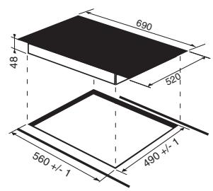 SCHOLTES TRP 741 O L,  TRP741O L - Built-in appliance - 2