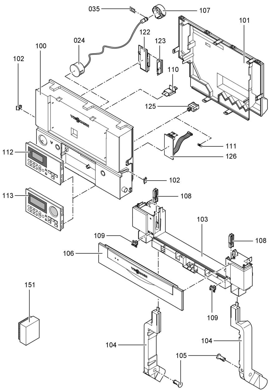 VIESSMANN VITODENS 333 - Listes des pieces détachées (suite) - 1