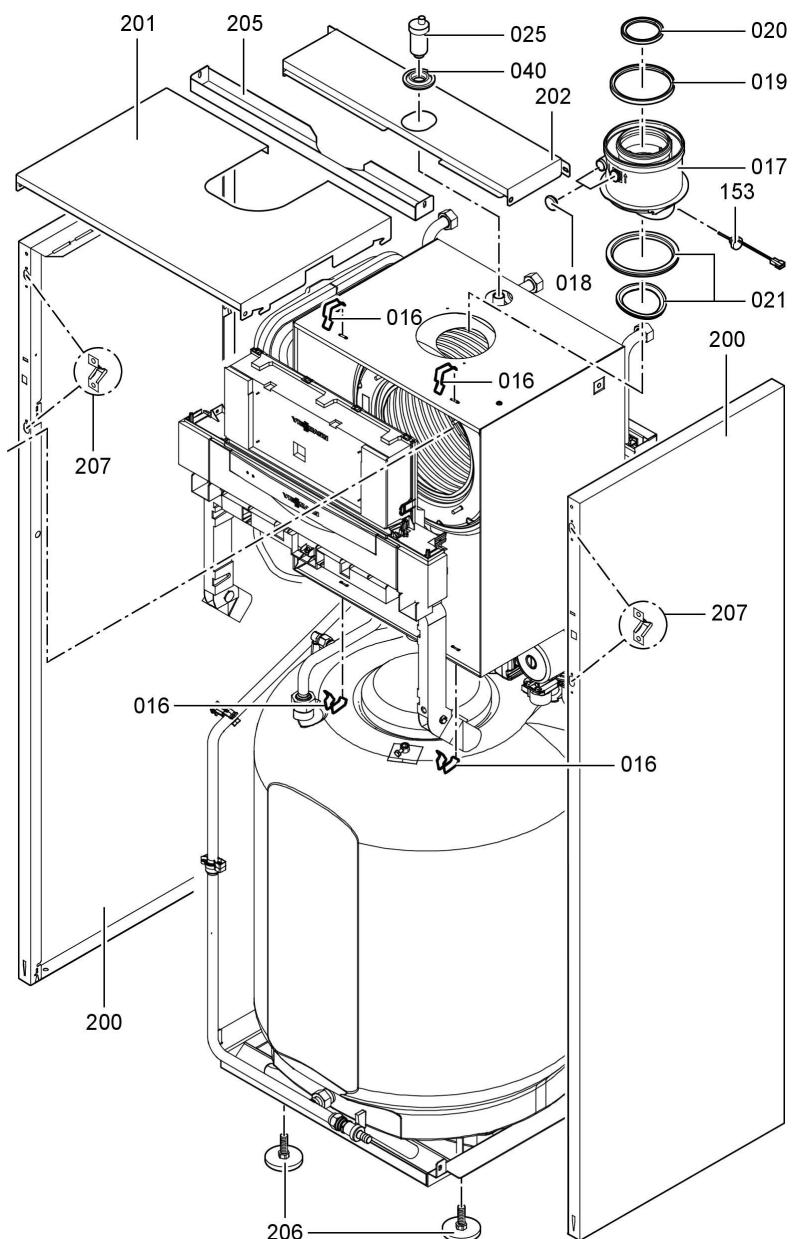 VIESSMANN VITODENS 333 - Listes des pieces détachées (suite) - 1