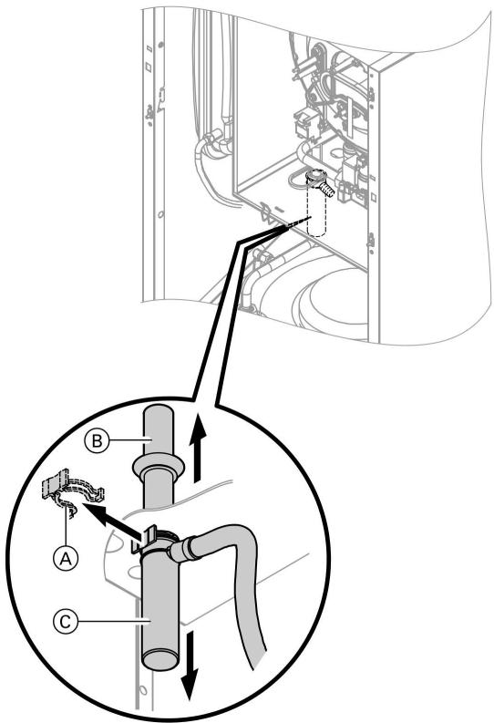 VIESSMANN VITODENS 333 - Contrôler l'évacuation des condensats et nettoyer le siphon - 1