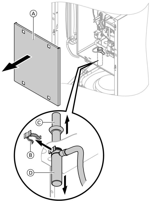 VIESSMANN VITODENS 333 - Remplir le siphon d'eau - 1