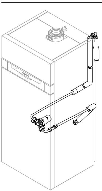 VIESSMANN VITODENS 333-F - Ensemble de raccordement pompe de bouclage ECS - 1