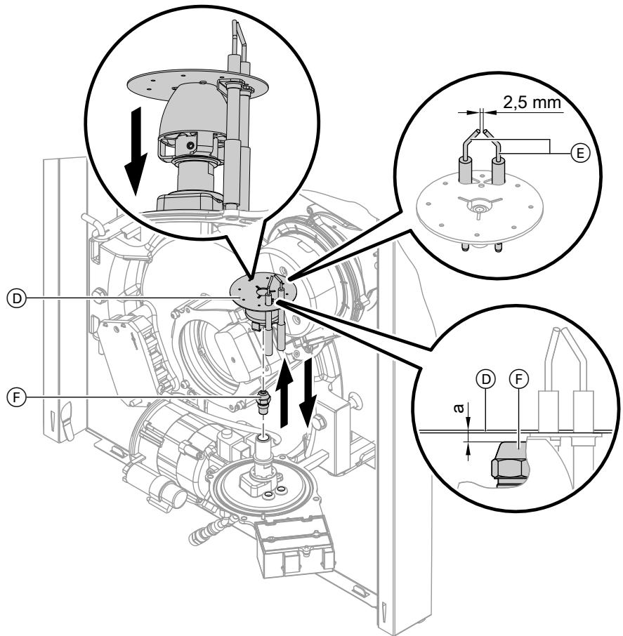 VIESSMANN VITOLADENS & VITOLA - Remplacer le gicléeur et contrôler les électrodes d'allumage ou les régler - 1