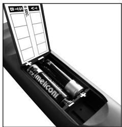 MELICONI PRATICO 2 - DE BATTERIJEN PLAATSEN - 1