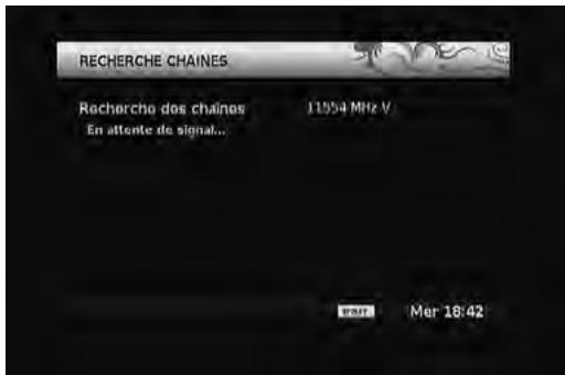 MELICONI TELEFUNKEN TFSHD 2000 B - Recherche de la chaine Eutelsat - 1