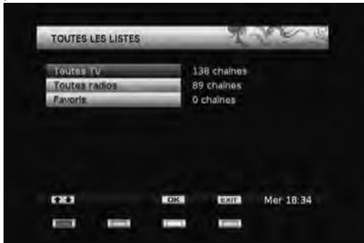 MELICONI TELEFUNKEN TFSHD 2000 B - Gestion des chaînes : Listedes chaînes - 1