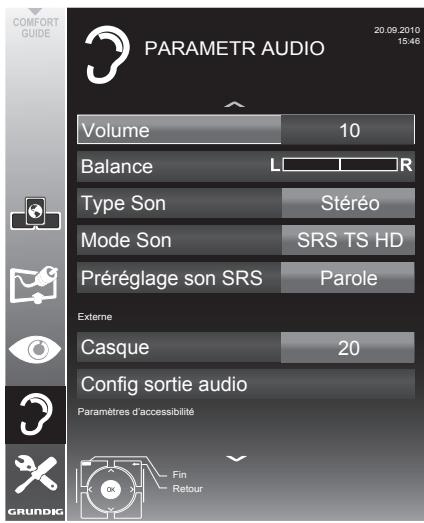 GRUNDIG 22VLE8120BF - Réglages de son - 1