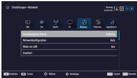 GRUNDIG 49VLX7710BP,  55VLX7710BP - Automatische Anmeldung mit Eingabe des Netzwerk-Kennwortes - 1