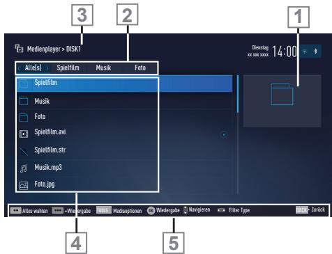 GRUNDIG 49VLX7710BP,  55VLX7710BP - Menü des Dateimangers - 1