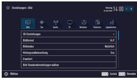 GRUNDIG 49VLX7710BP,  55VLX7710BP - Bildeinstellungen - 1