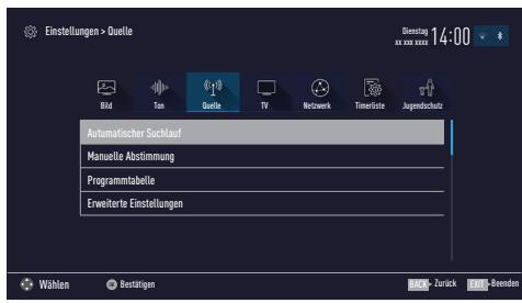 GRUNDIG 49VLX7710BP,  55VLX7710BP - Digitale Programme eines Satelliten automatisch aktualisieren - 1