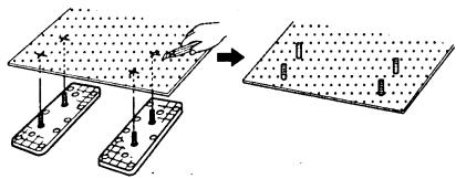 GRUNDIG MCD 36 - Procedure for installation on carpet (horizontal position) - 4