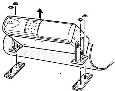 GRUNDIG MCD 36 - Procedure for installation on carpet (at a 45^ angle) - 3