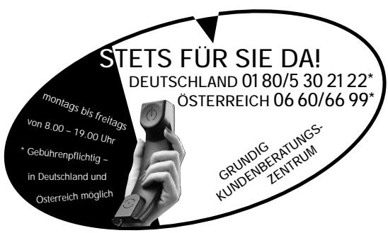 GRUNDIG ST 55 800 - GRUNDIG Kundenberatungszentrum - 1