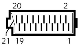 GRUNDIG ST 55 800 - Kontaktbelegung EURO-AV-Buchse - 1