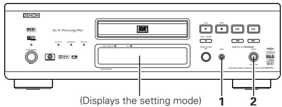DENON A11 - USING THE MODE SET UP - 1