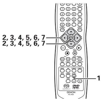 DENON A11 - ADJUSTING THE PICTURE QUALITY - 1